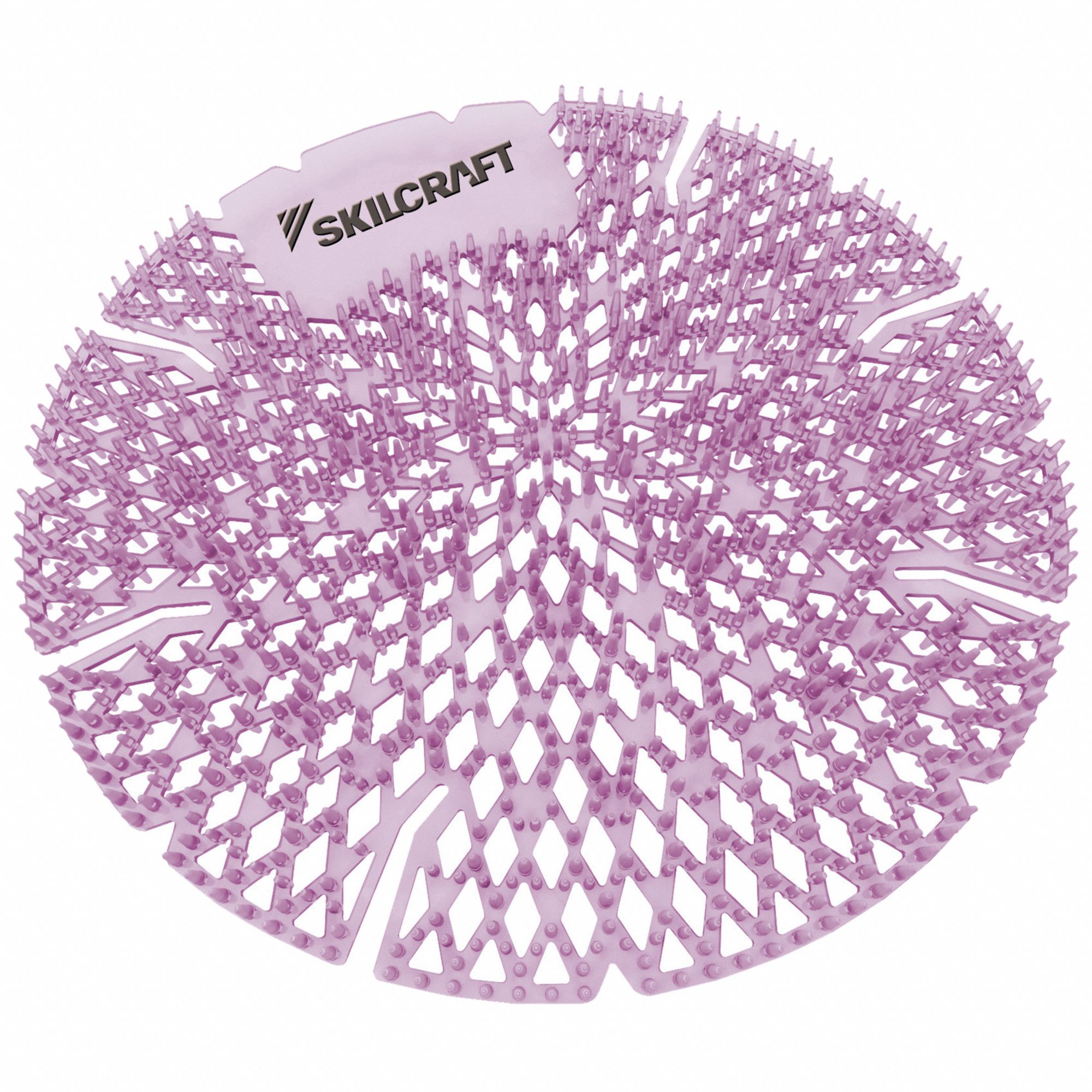 Urinal Screen Deodorizer: Non-Para, Round, 1.25 lb Container Size, Purple, 10 PK