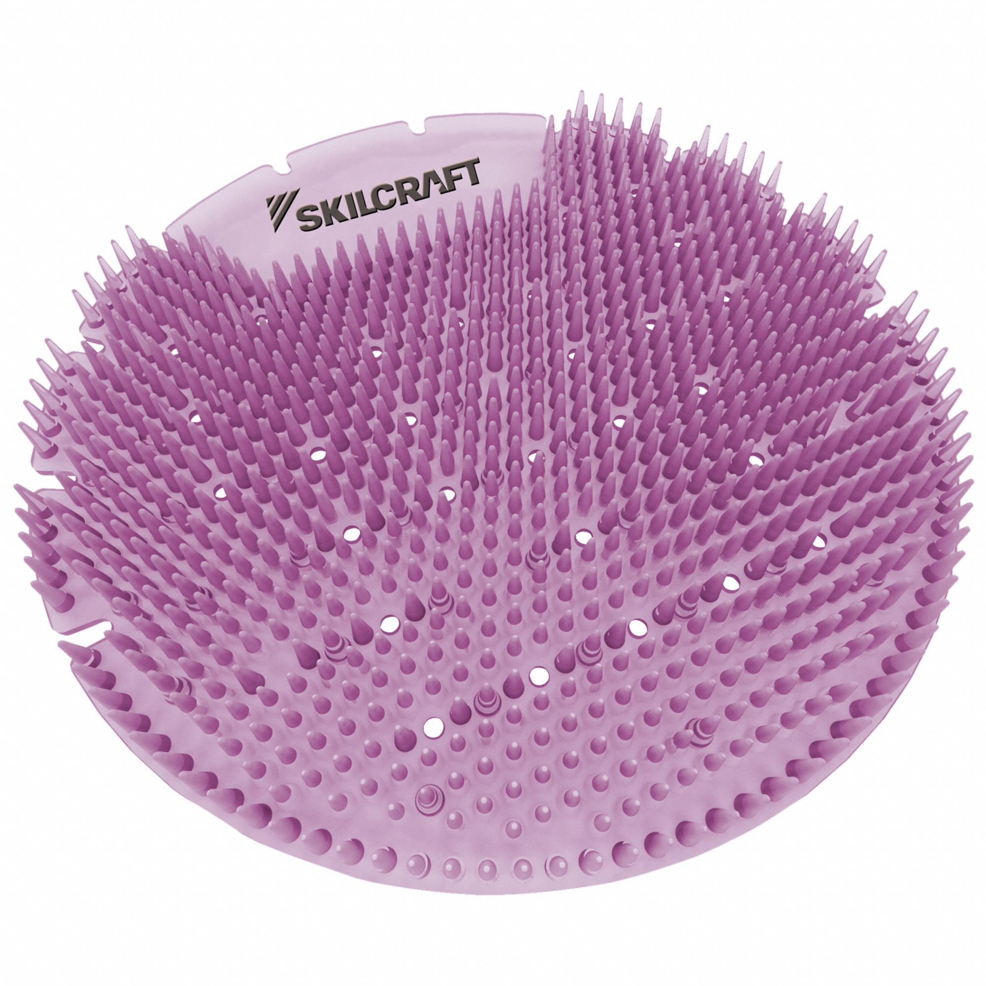 Urinal Screen Deodorizer: Non-Para, Round, 1.25 lb Container Size, Purple, 6 PK