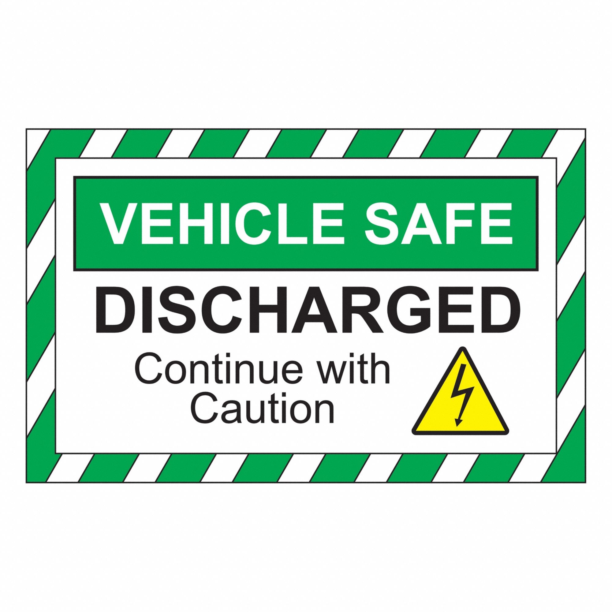 Plastic, Mounting Holes/Suction Cup Sign Mounting, Safety Sign - 844J40 ...