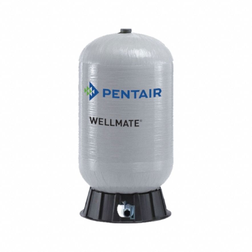 Water Tank: Vertical, 20 gal Tank Capacity, Fiberglass, 38 psi Precharge Pressure, 1 in MNPT