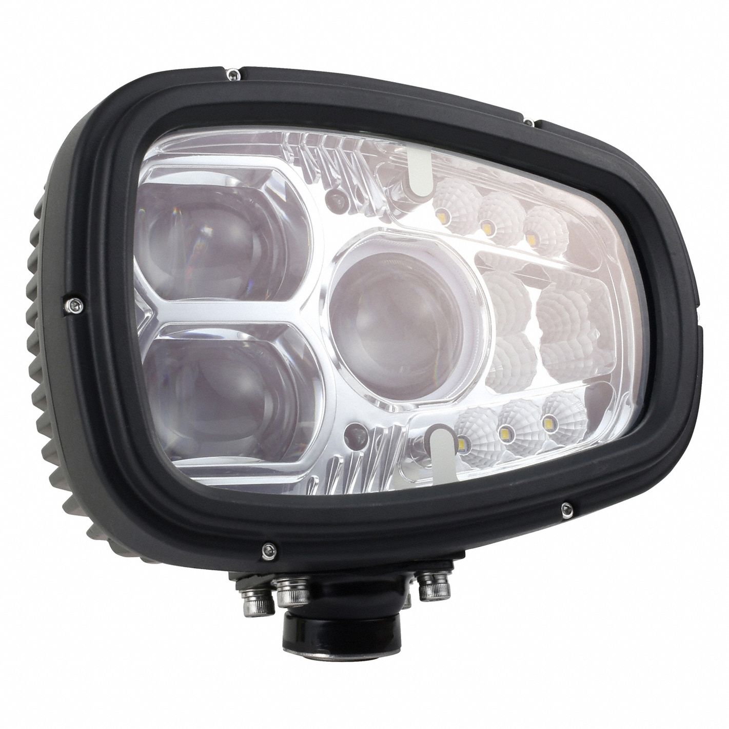 LED Head Lamp Assembly: Snowplow Light, LED, Heated, High Beam/Low Beam, Swivel, Aluminum