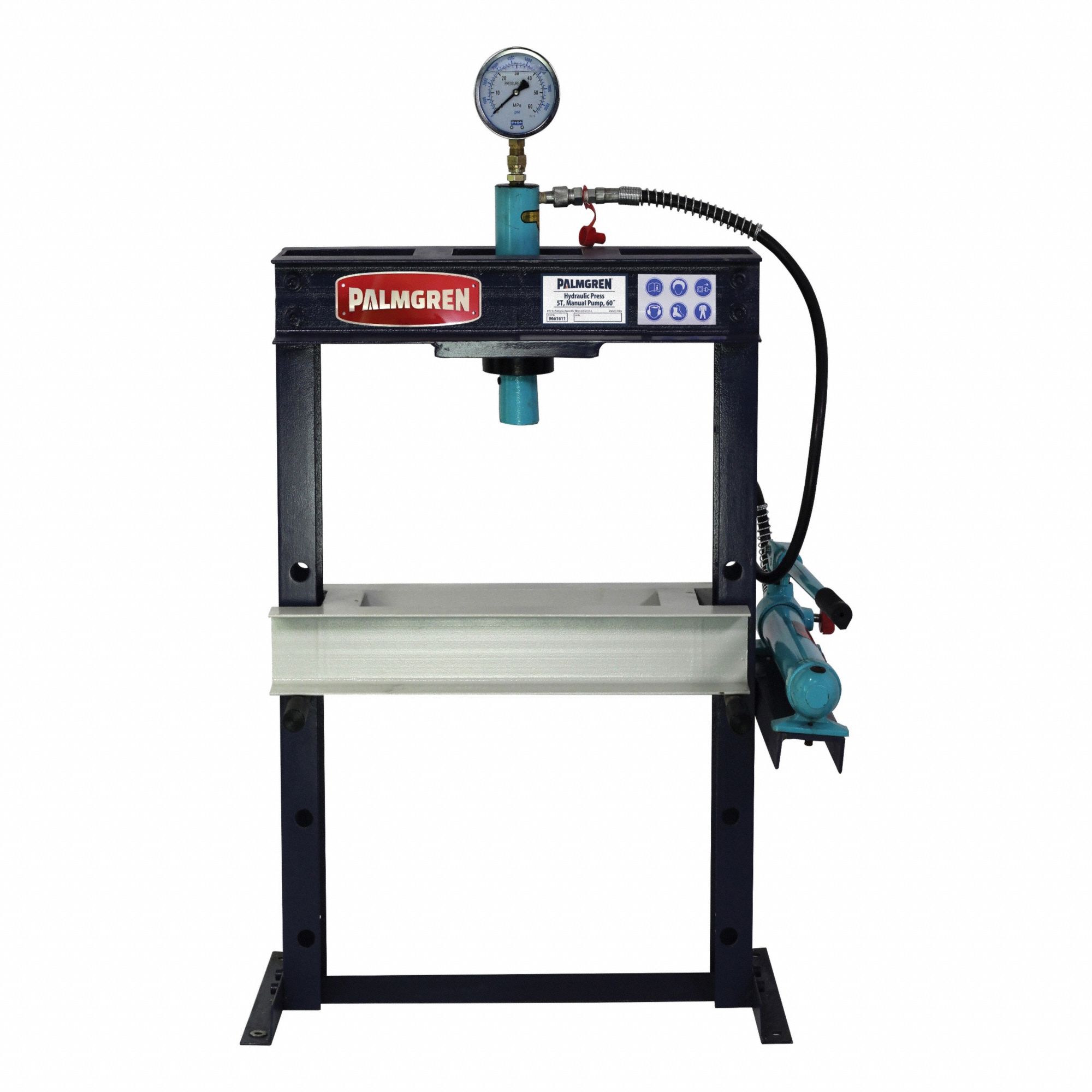 Hydraulic Press: Manual, H-Frame, 5 ton
