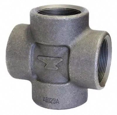 Cross: Forged Steel, 1 in x 1 in x 1 in x 1 in Fitting Pipe Size, Class 2000