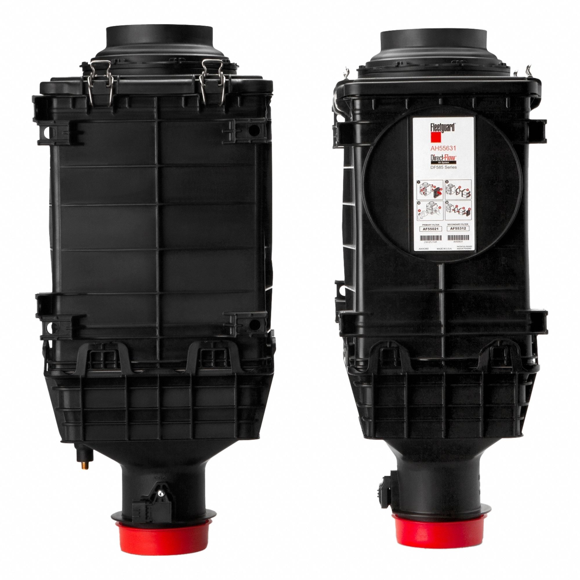 Filter Housing: Air Filter, Filter Housing, Plastic, 24 1/2 in Lg, AF55021