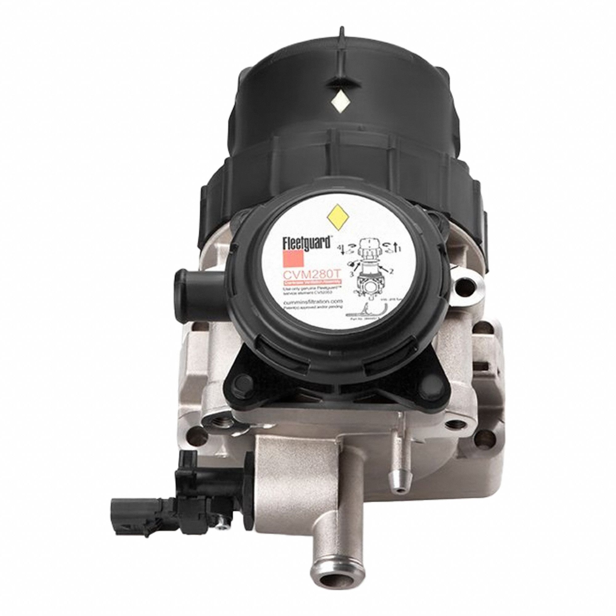 Crankcase Ventilation Filter: 5 15/32 in Outside Dia, 11 21/32 in Overall Lg