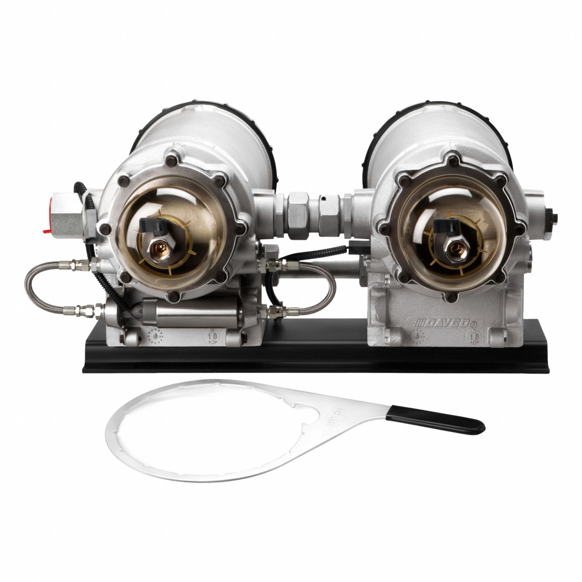 Filter Housing: Fuel Filter, Filter Housing, Aluminum, 28 in Lg, 23 13/16 in Outside Dia.