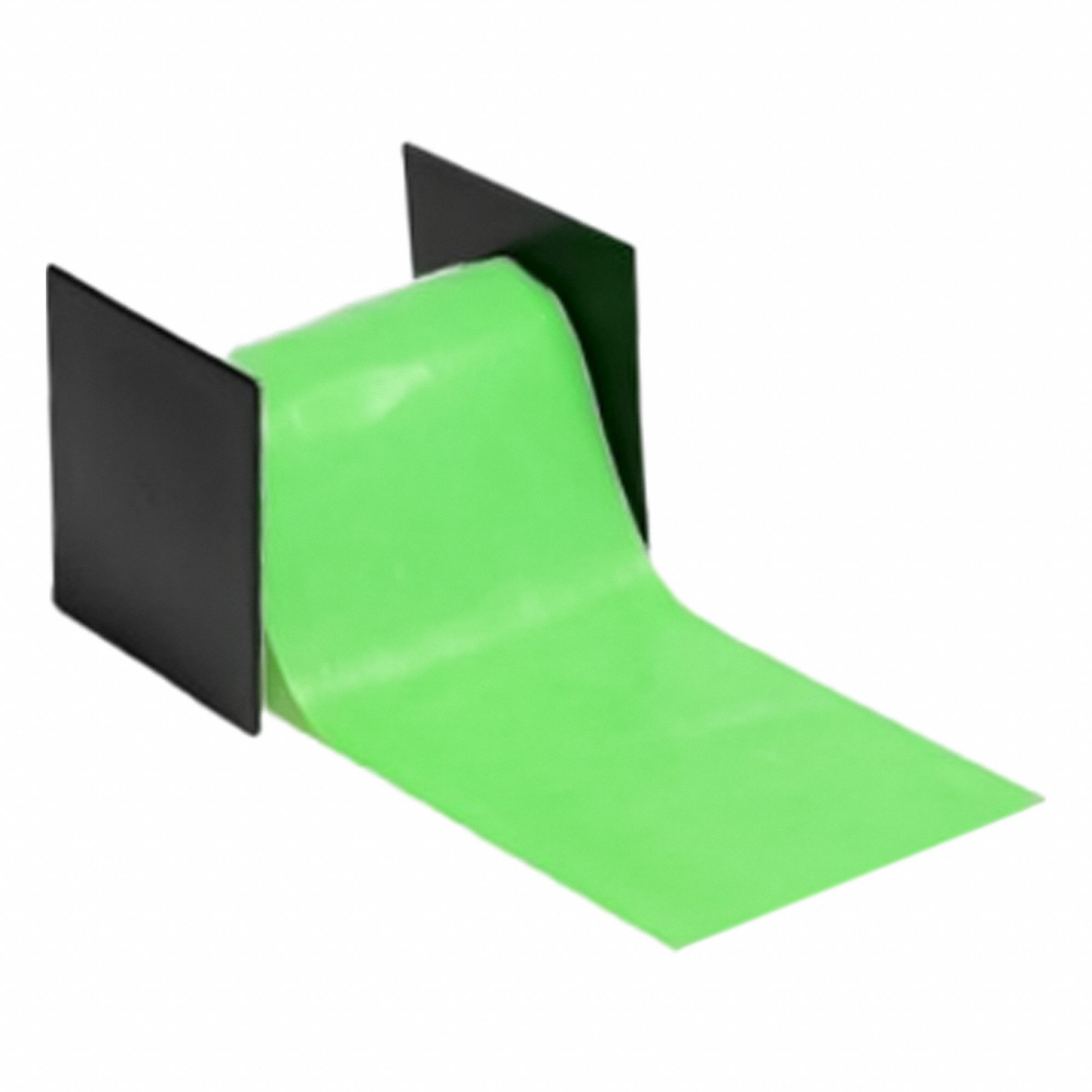 Exercise Resistance Band: Green, 75 ft Overall Lg, Rubber, 4 in Band Dia