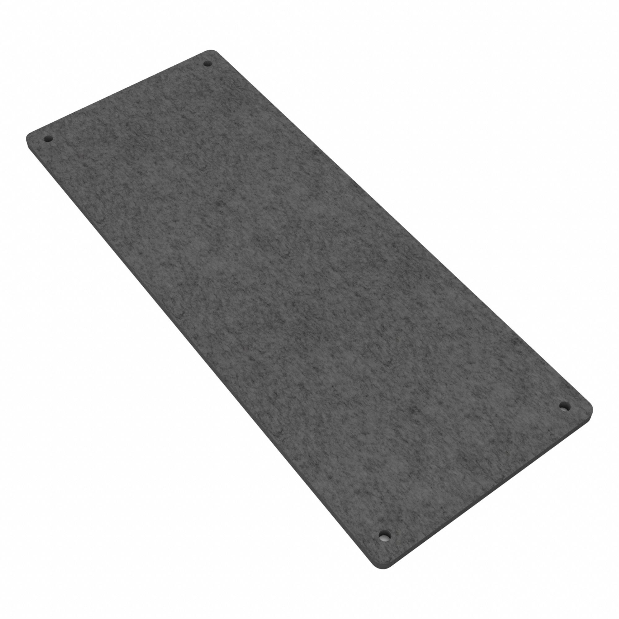 Acoustic Panel: 0.8 NRC, Dark Gray, 5 ft Overall Lg, 24 in Overall Wd, 3/4 in Thick