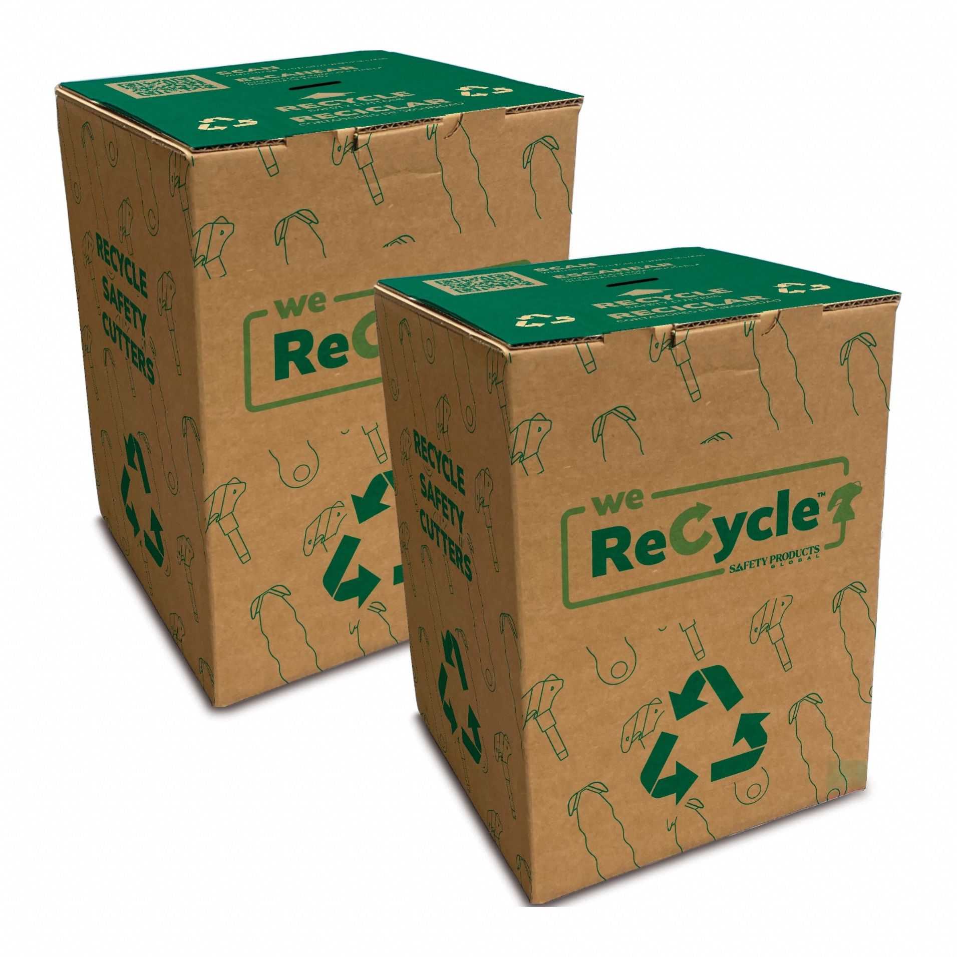 Blade Disposal Unit: Safety Cutter Recycling Container, Approximately (1000) Blade Heads