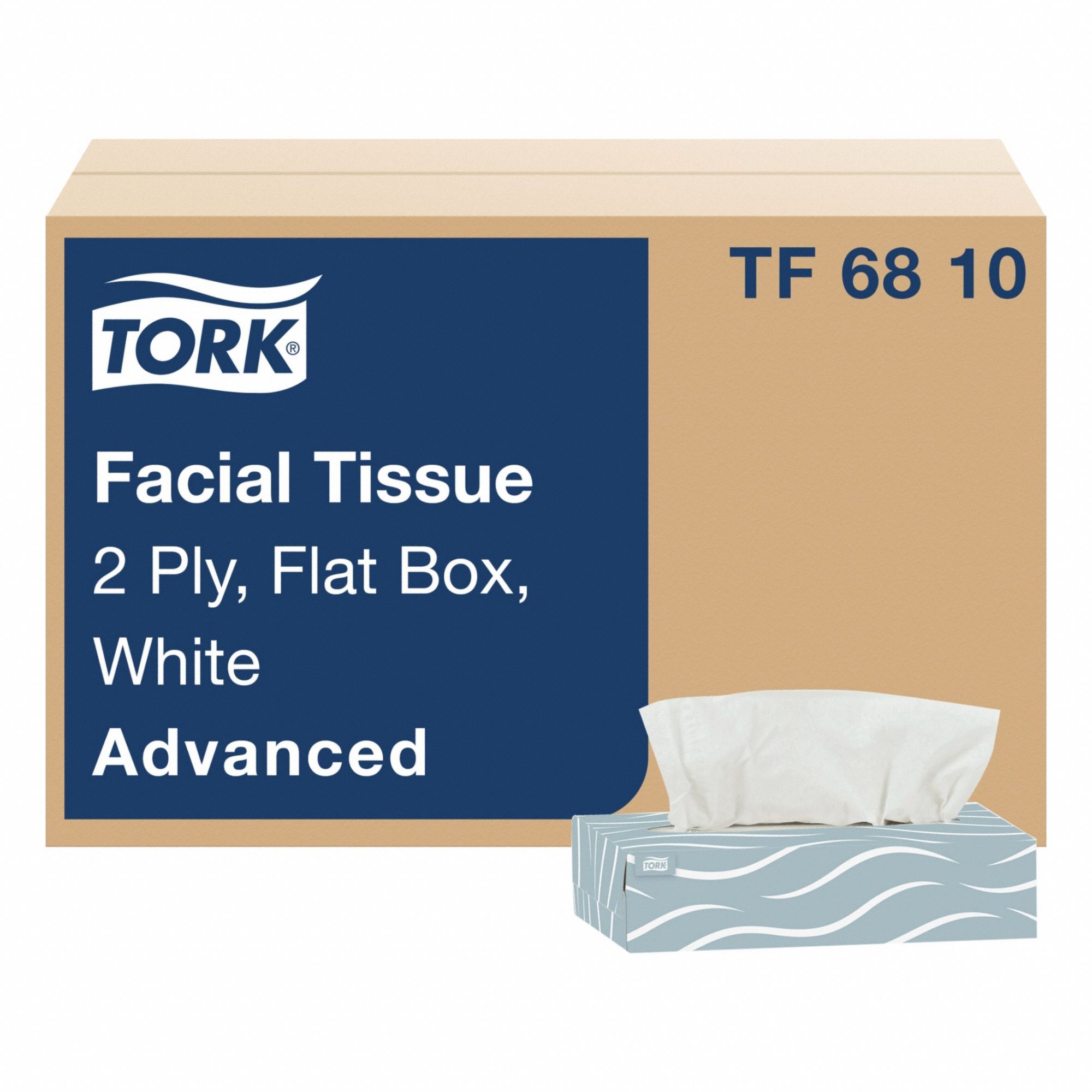 Facial Tissue, Flat, White, PK30