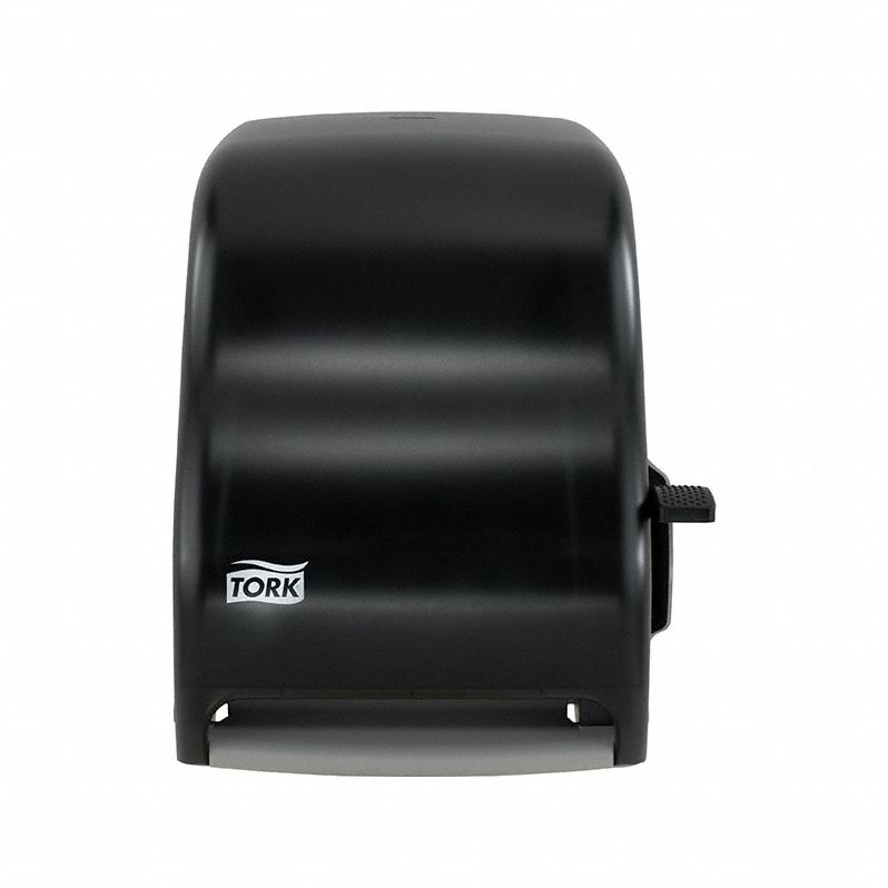 Paper Towel Dispenser: Hardwound, 7 7/8 in Paper Towel Wd, 1-7/8 in, Plastic, Black, H21