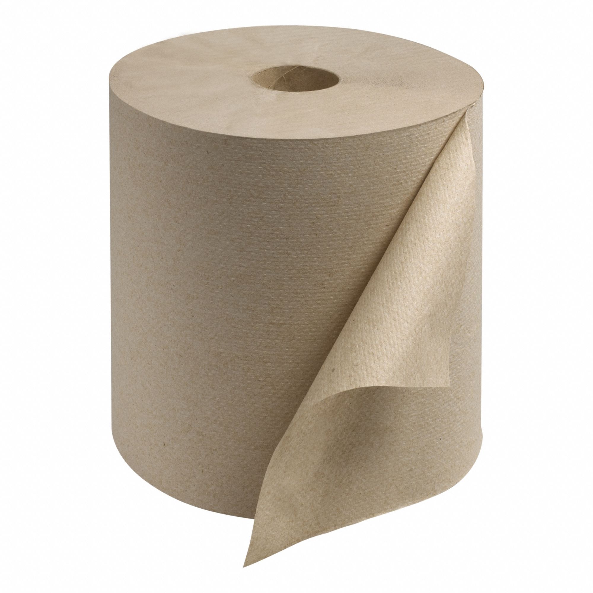 Paper Towel Roll: Brown, 7 7/8 in Roll Wd, 800 ft Roll Lg, Continuous Sheet Lg, Hardwound, 6 PK