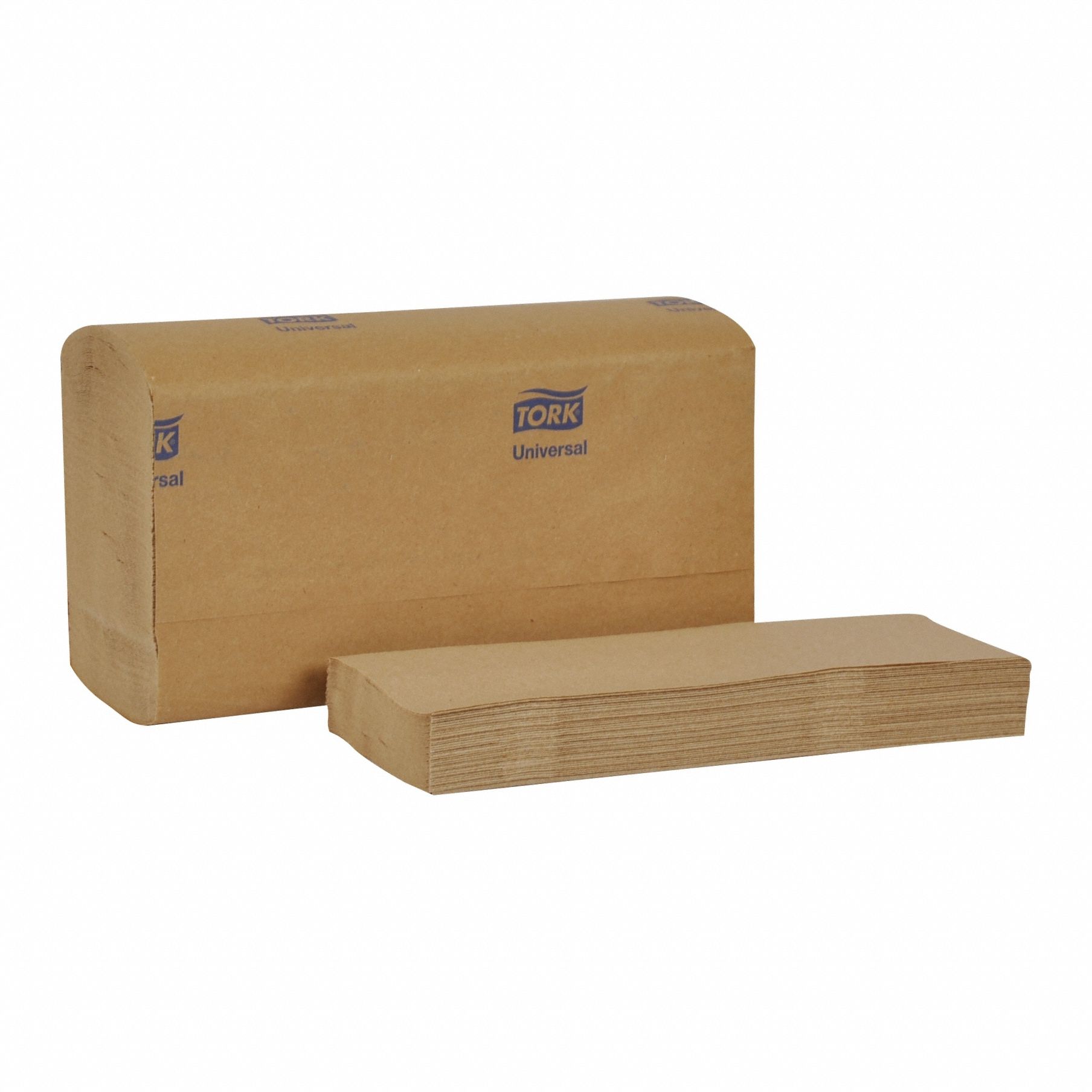 Paper Towel Sheets: Brown, 9 1/8 in Sheet Wd, 9 1/2 in Sheet Lg, 250 Sheets, 1 Ply, H2, 16 PK