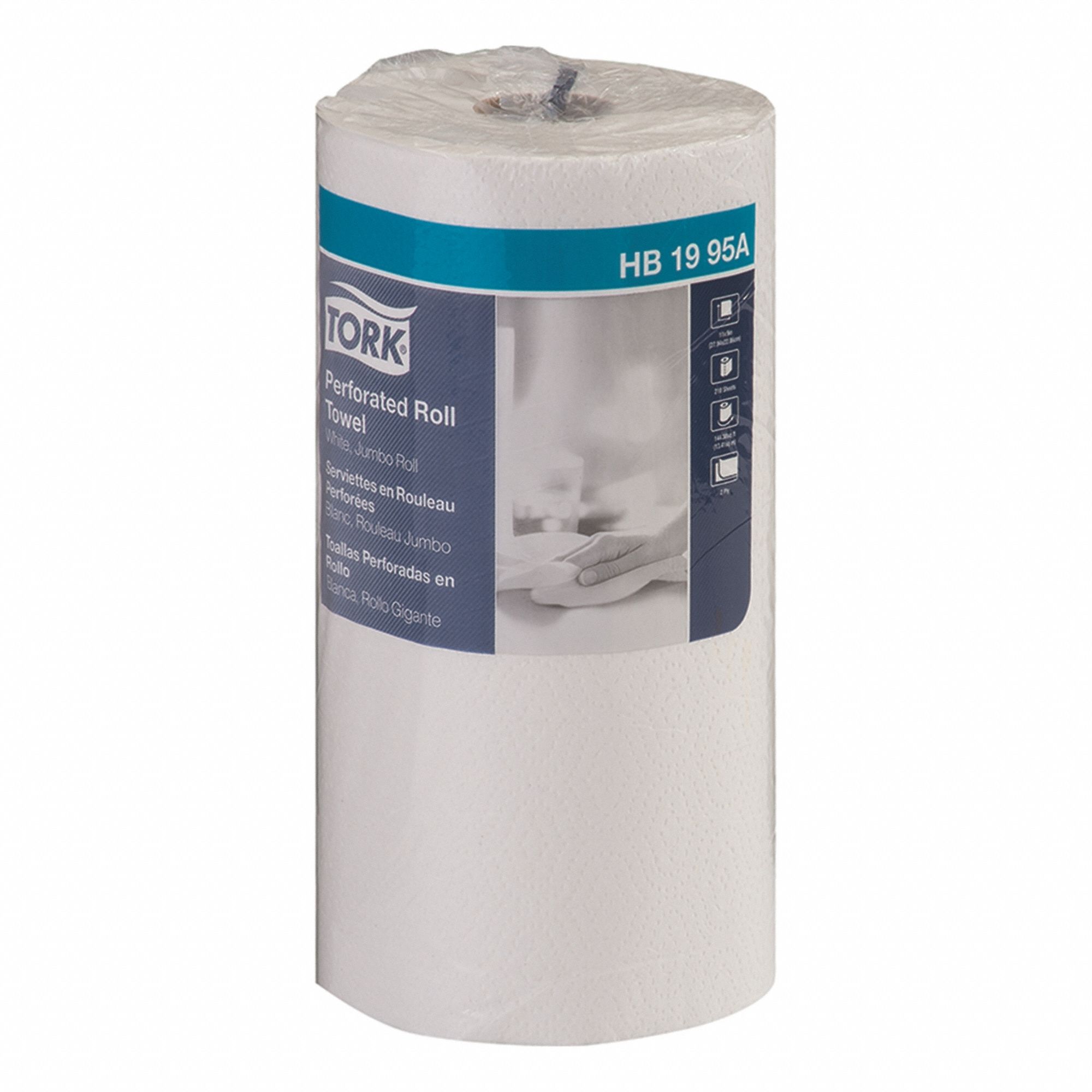 Paper Towel Roll, White, 150 15/16 ft, PK12