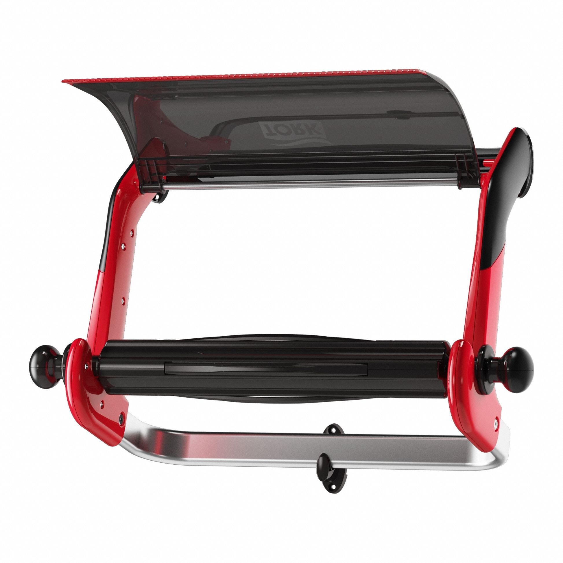 Dry Wipe Dispenser, Wall, Black, Red