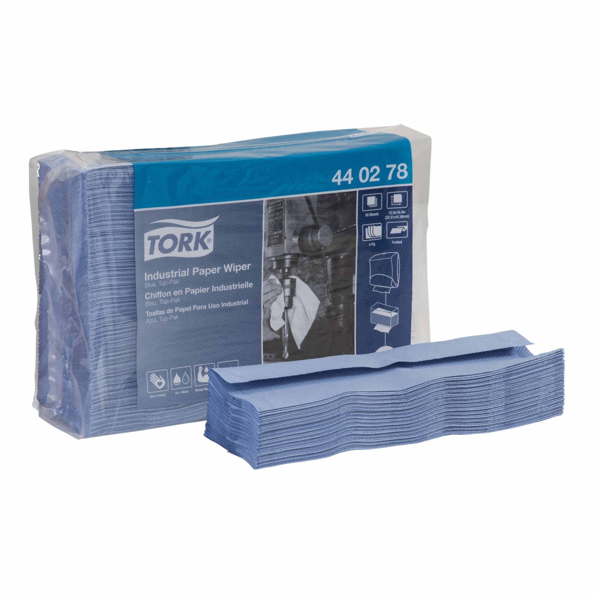 Dry Wipe, Super Heavy, Blue, PK5