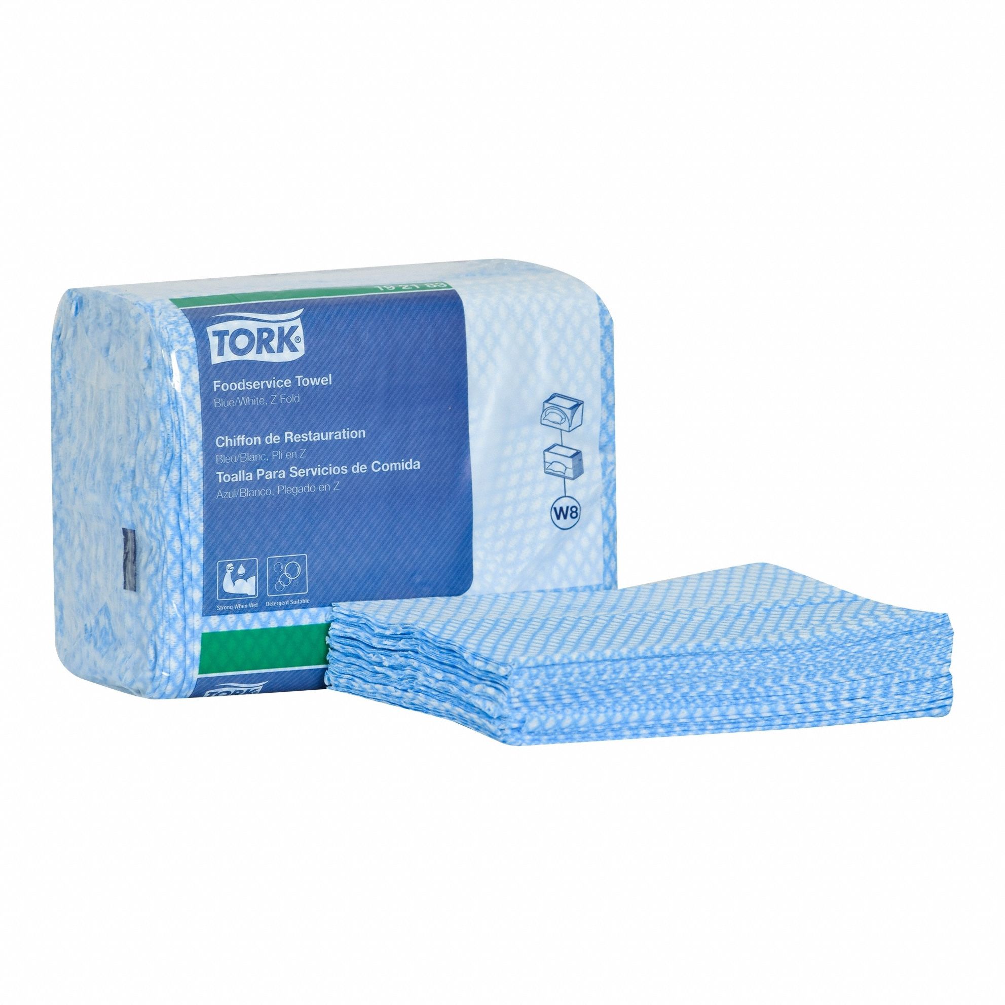 Dry Wipe, Heavy, Blue, PK4