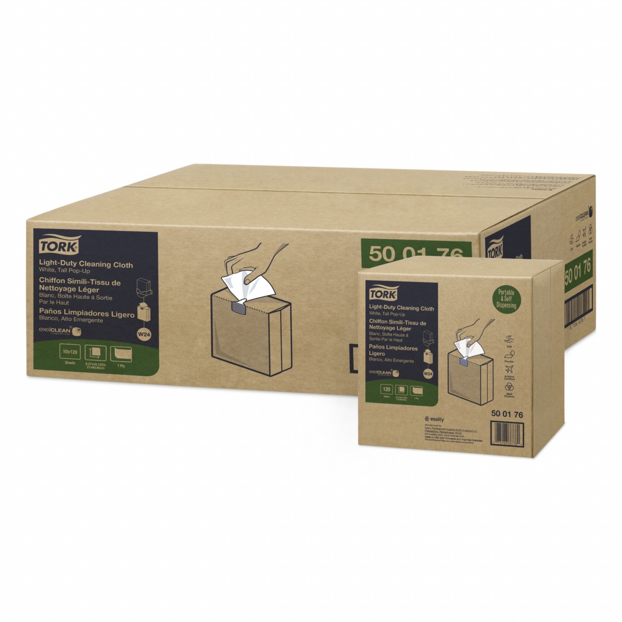 Dry Wipe, Light, White, PK10