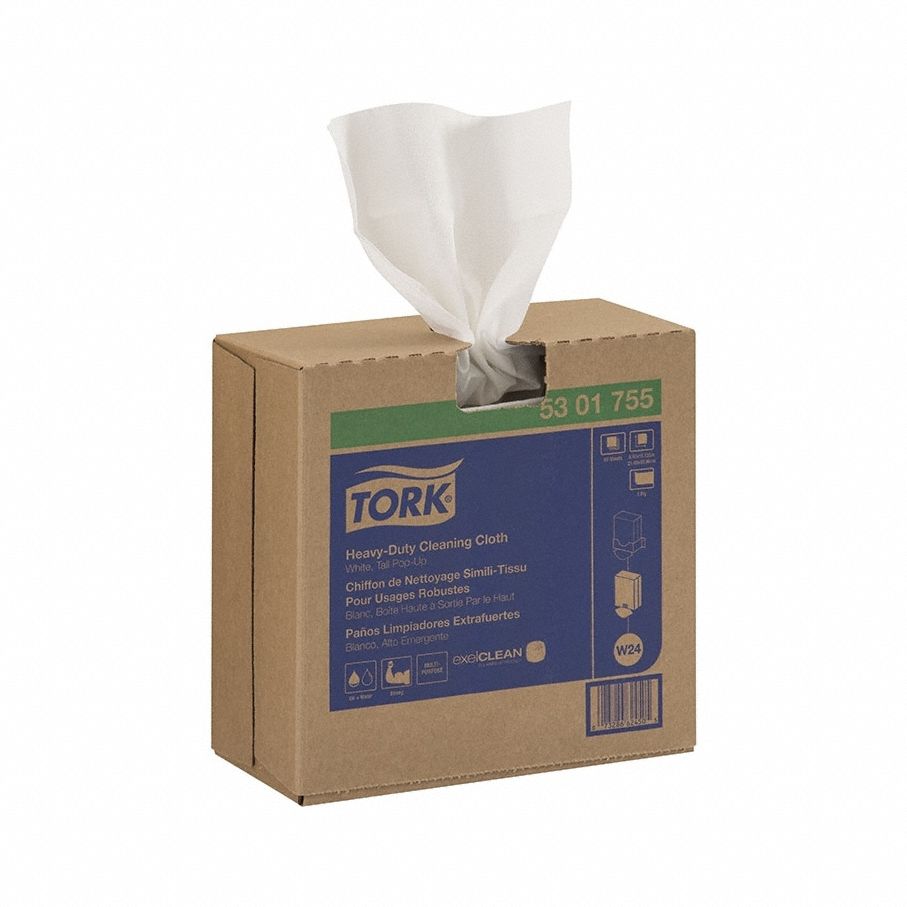 Dry Wipe, Super Heavy, White, PK5