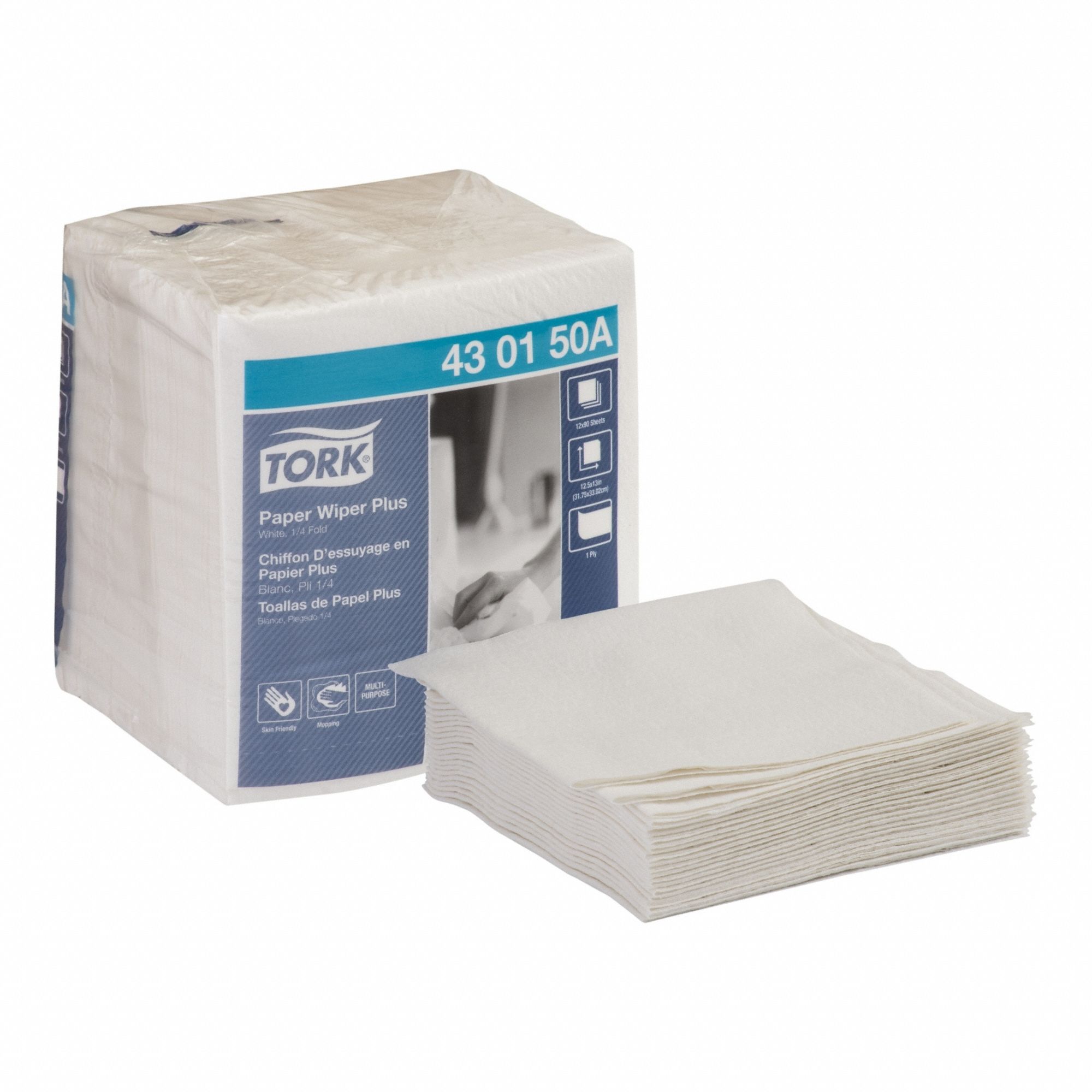 Dry Wipe, Heavy, White, PK12