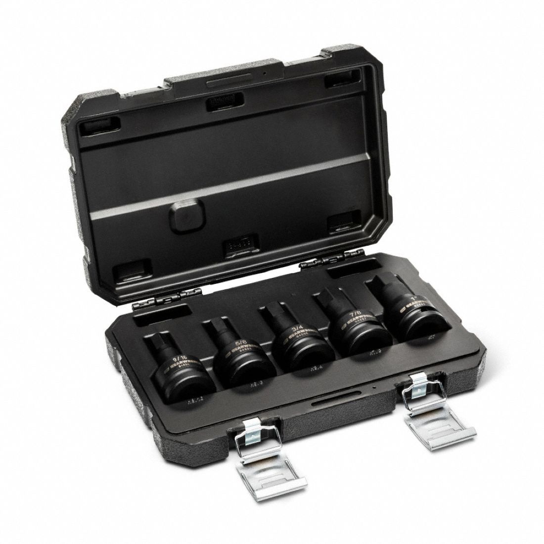 Impact Hex Bit Skt Set 3/4 in Dr SAE 5PC