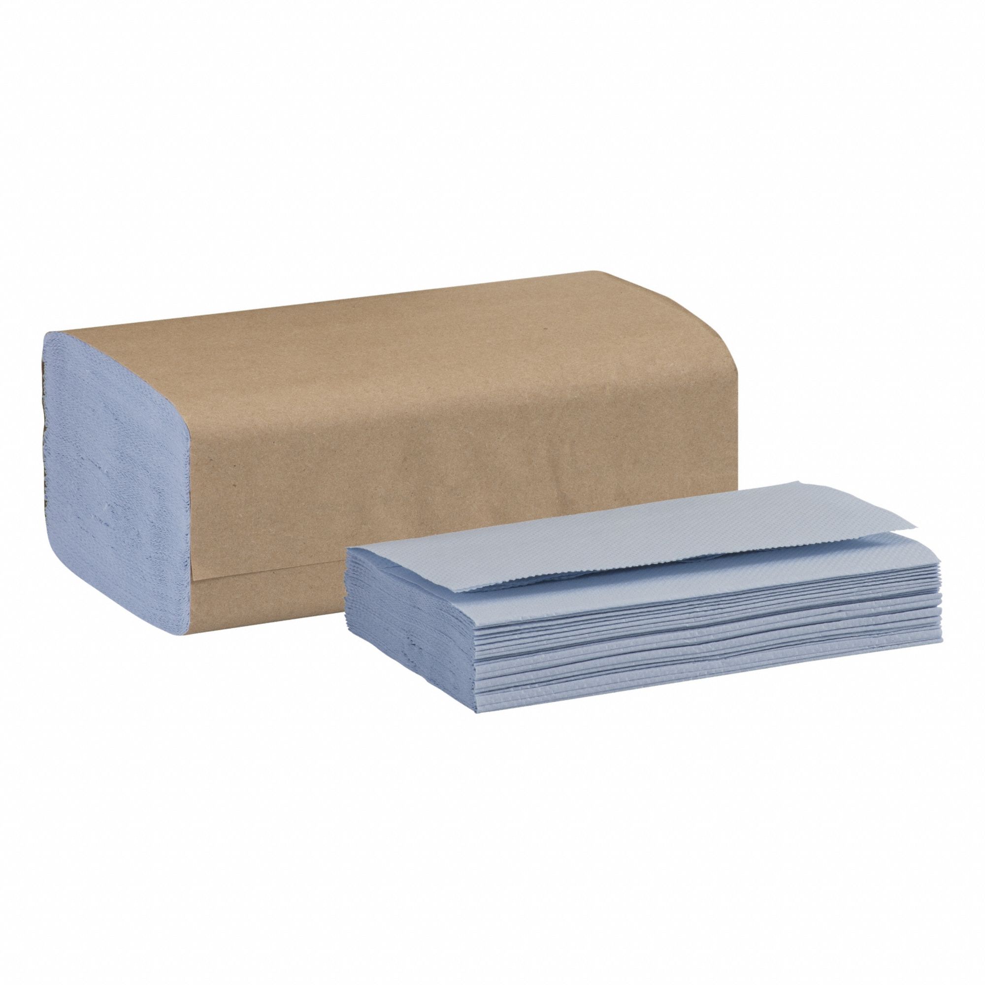 Paper Towel Sheets, Blue, Single Fold, PK16