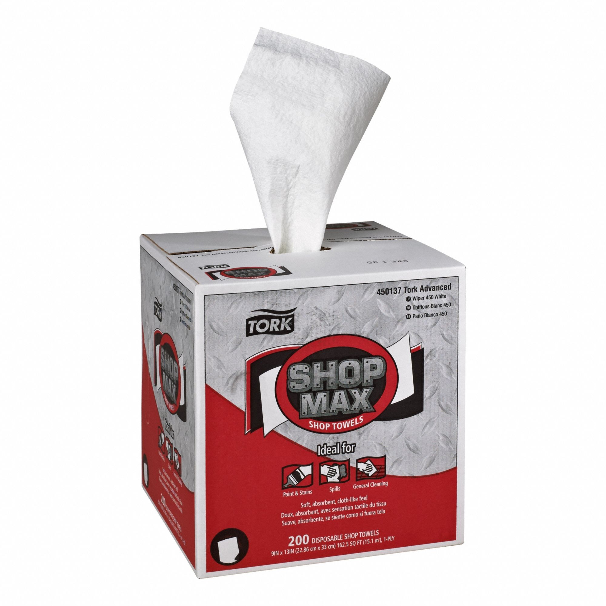 Dry Wipe, Super Heavy, White, PK4