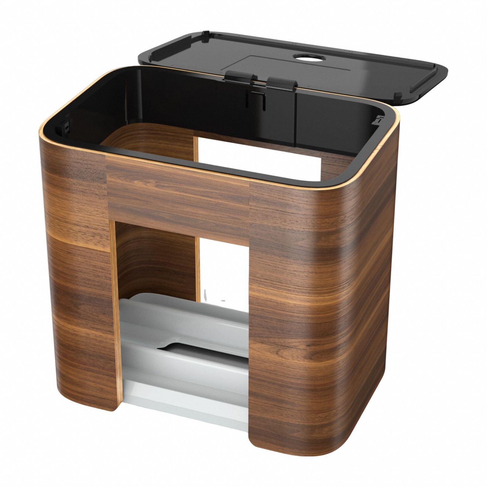 Napkin Dispenser, Plastic/Wood,