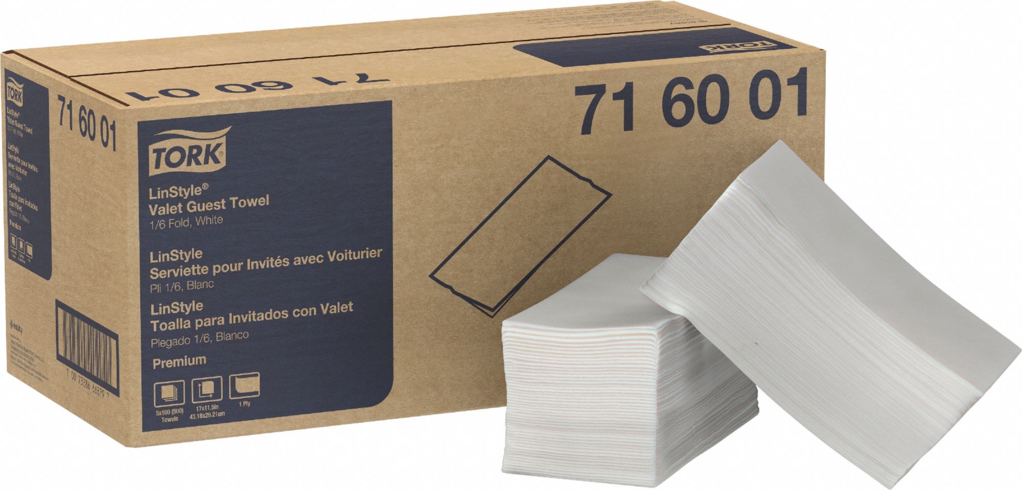 Disposable Napkins, Paper, White, PK5