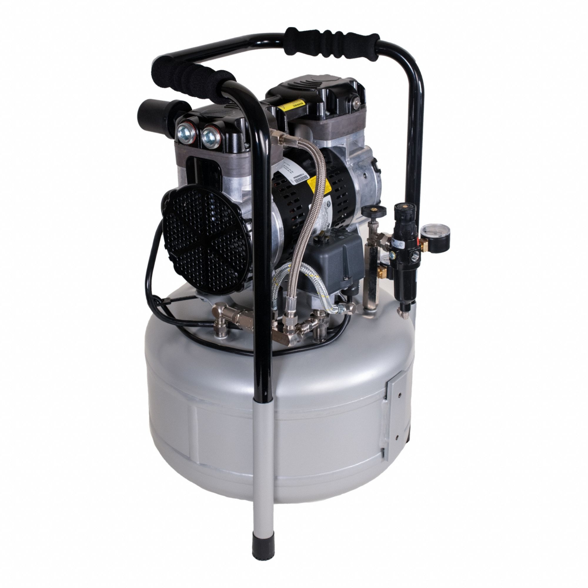 Electric Air Compressor: Enclosed, Oil Free, 3/4 hp, 1.8 cfm @ 60 Hz, 116 psi Max Op Pressure