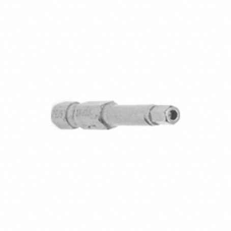Driver Bit: Power Bit, Metric, Security Hex Head, #2.5 Bit Industry Size, Security, Hex