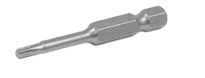 Driver Bit: Power Bit, T6 Bit Size, Imperial, Torx® Head, T6 Bit Industry Size, Std, Hex