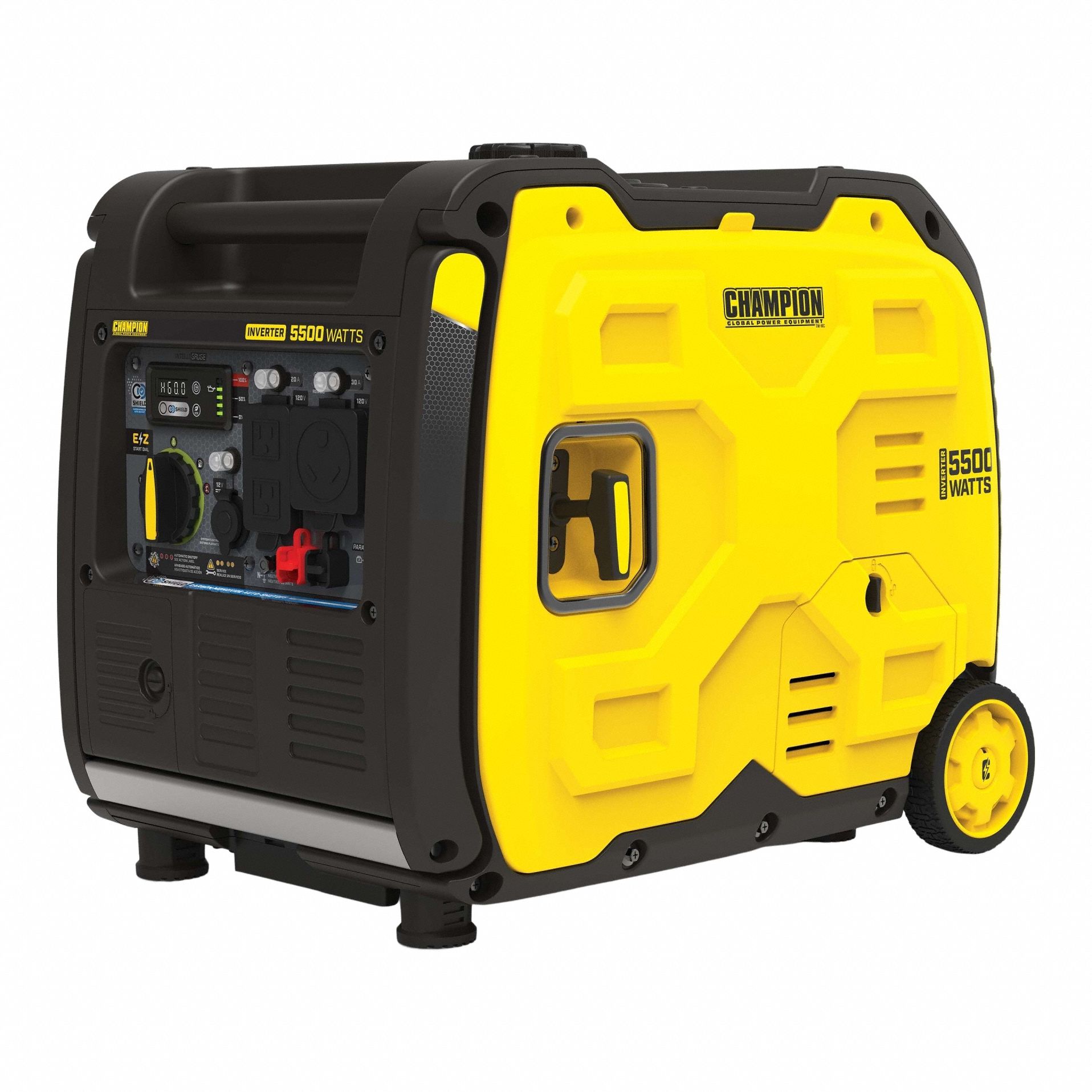 Portable Generator: Inverter, Gasoline, 4, 000 W Running, 5, 500 W Starting