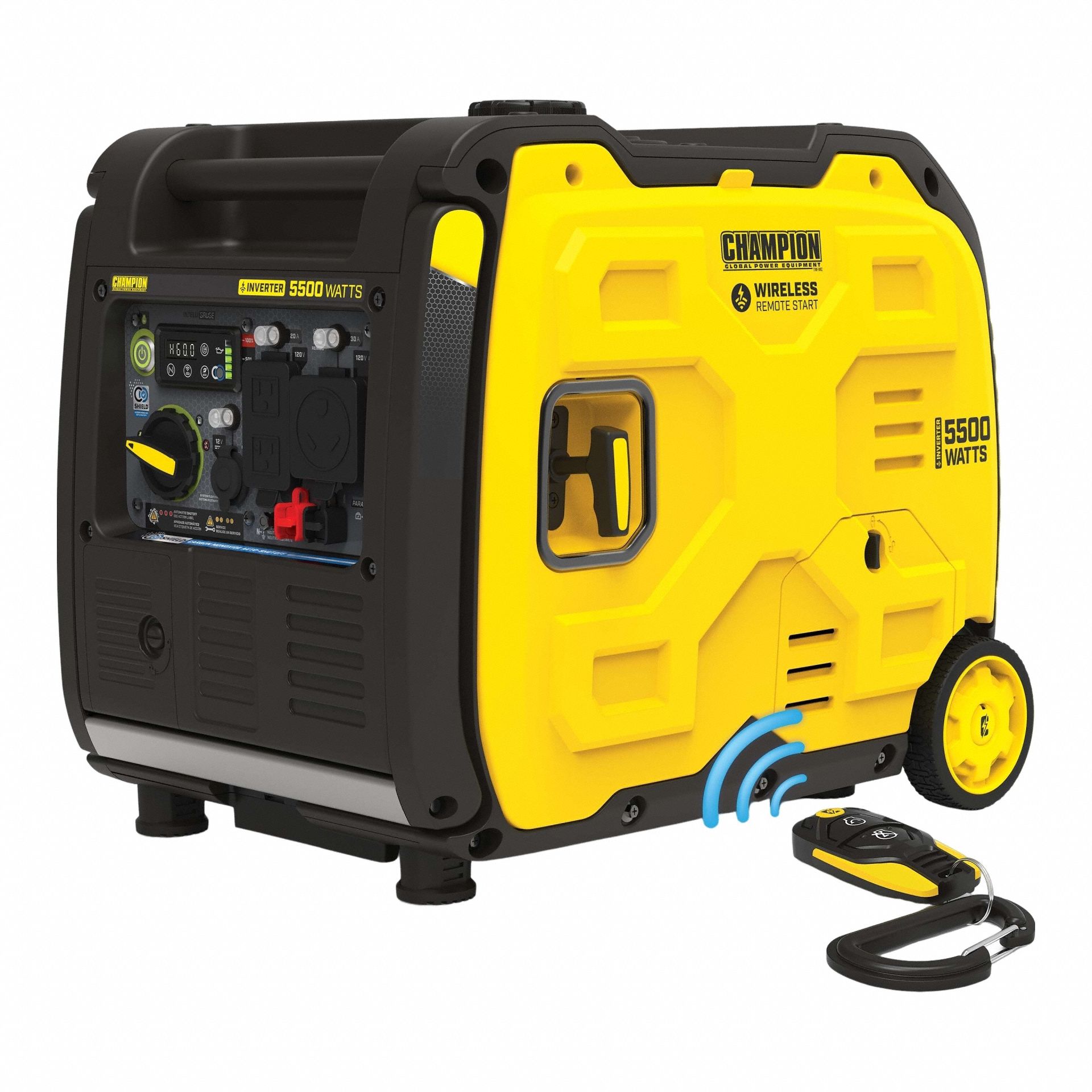 Portable Generator: Inverter, Gasoline, 4, 000 W Running, 5, 500 W Starting