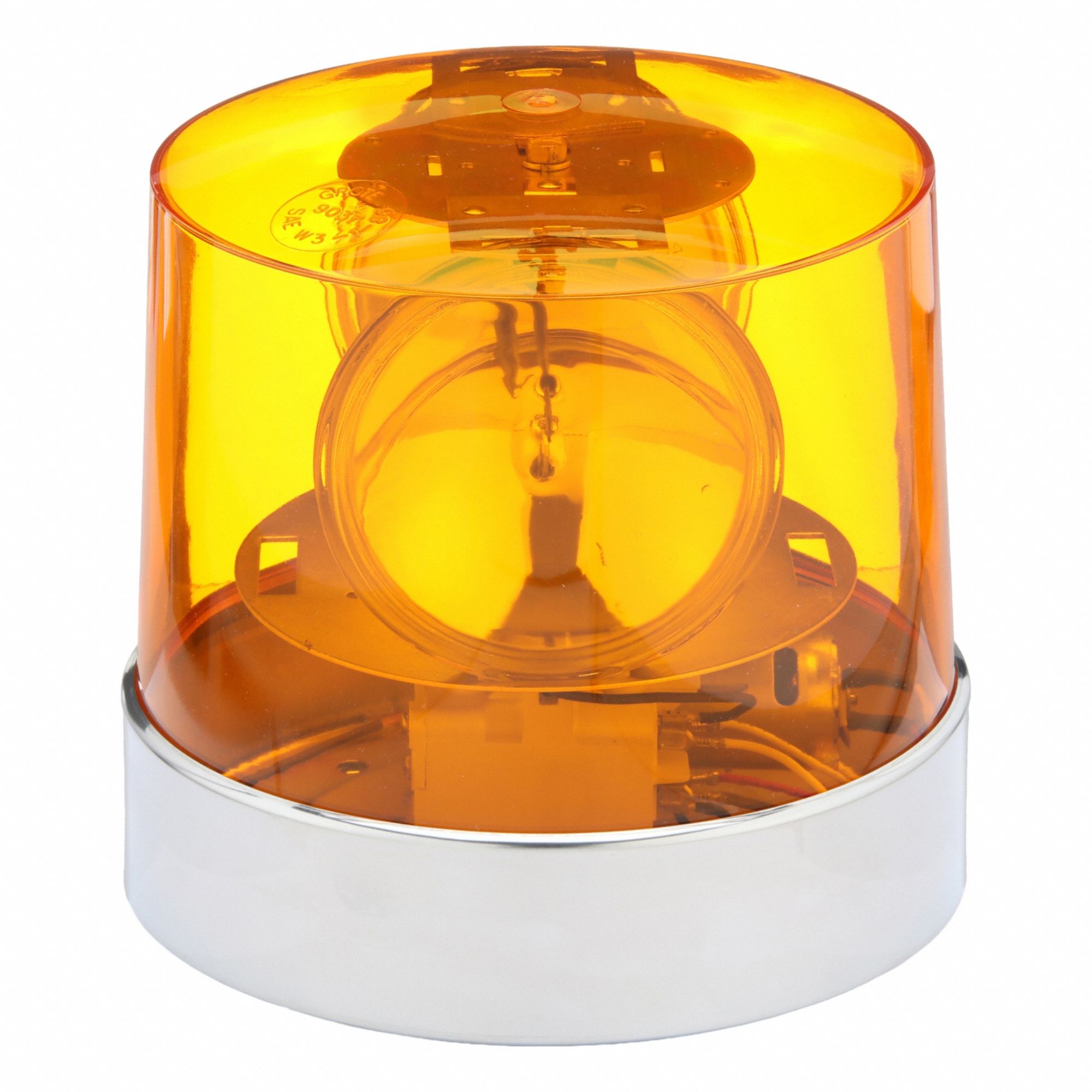 Flashing Beacon: Flashing Beacon, Amber, 8 7/16 in Overall Wd, 8 1/4 in Overall Ht, 12V DC
