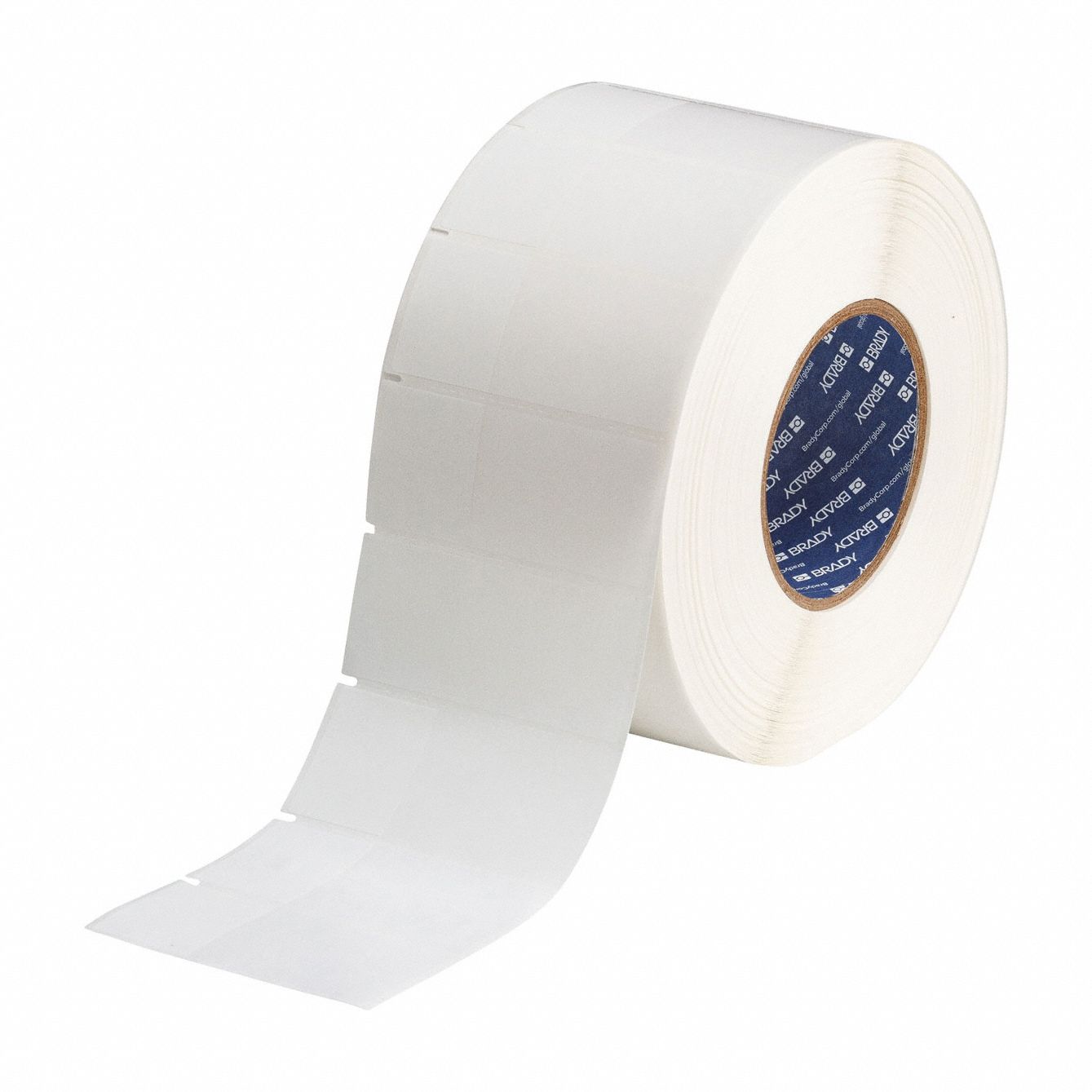 Pre-Cut Label Stock Roll: Rectangle, 3 1/2 in x 1 1/2 in, 1 1/2 in, Cryogenic Autoclavable Polyester