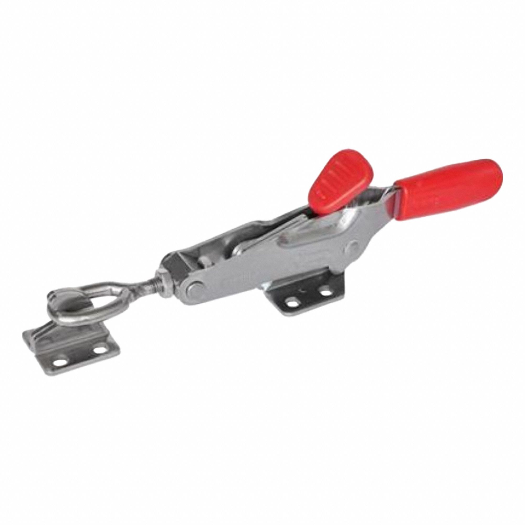 Latch Type Toggle Clamp: Horizontal, Includes Locking Handle, 12 mm Hook Adjustment - Max