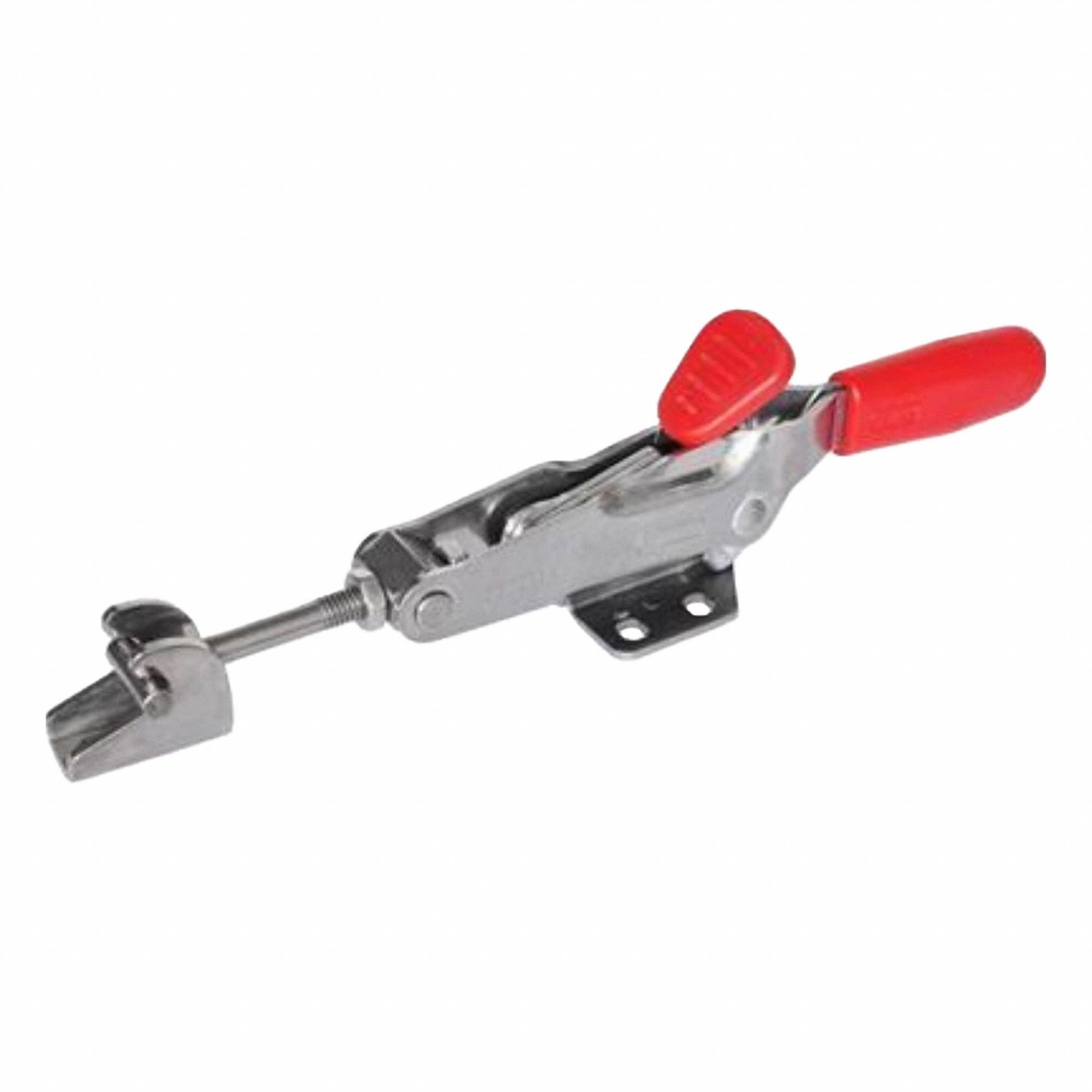 Latch Type Toggle Clamp: Horizontal, Includes Locking Handle, 12 mm Hook Adjustment - Max