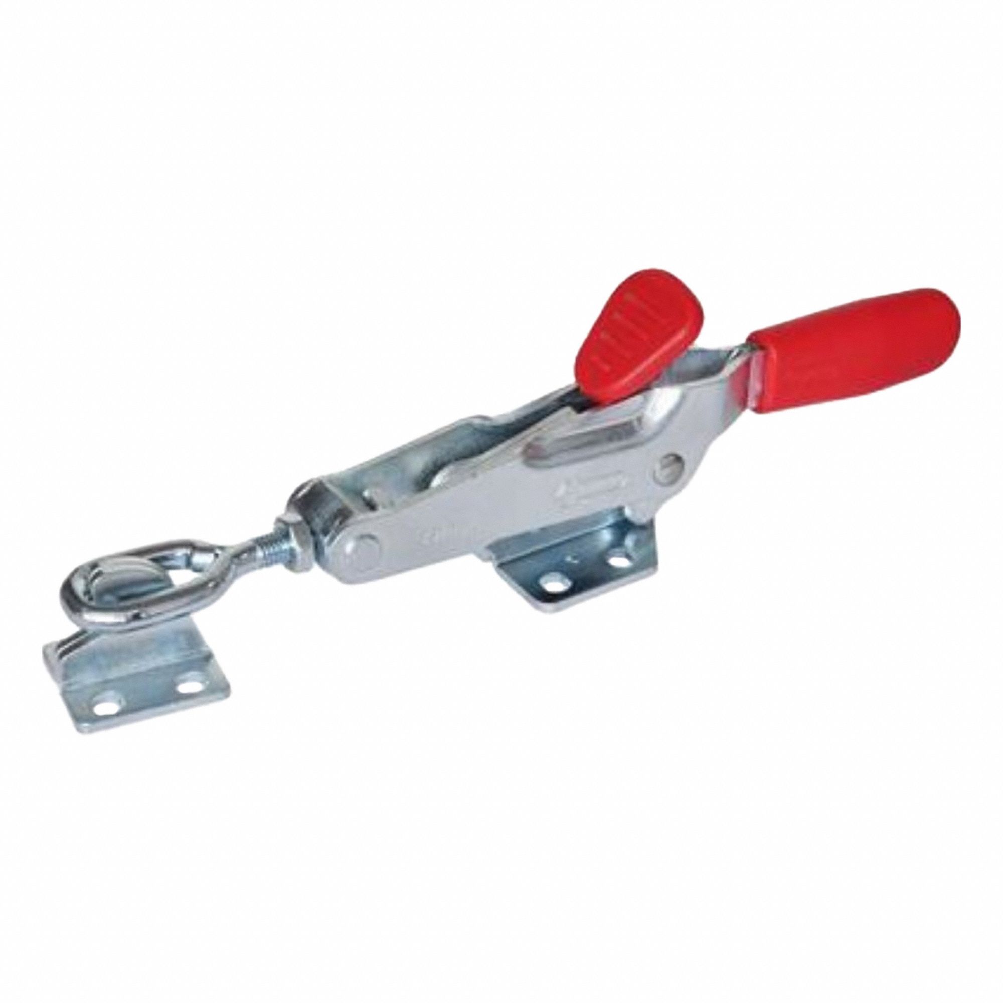 Latch Type Toggle Clamp: Horizontal, Includes Locking Handle, 12 mm Hook Adjustment - Max