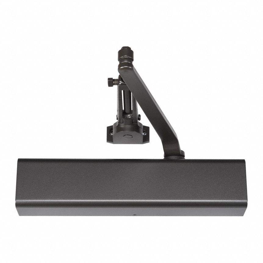 Door Closer: Parallel/Std/Top Frame Mounting Type, Grade 1 - Heavy Duty, Black, 13 in Lg