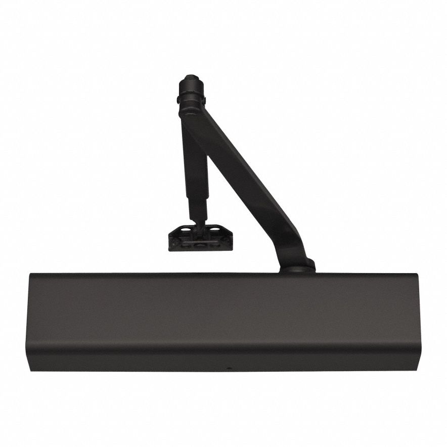 Door Closer: Parallel/Std/Top Frame Mounting Type, Grade 1 - Heavy Duty, Black, 13 in Lg