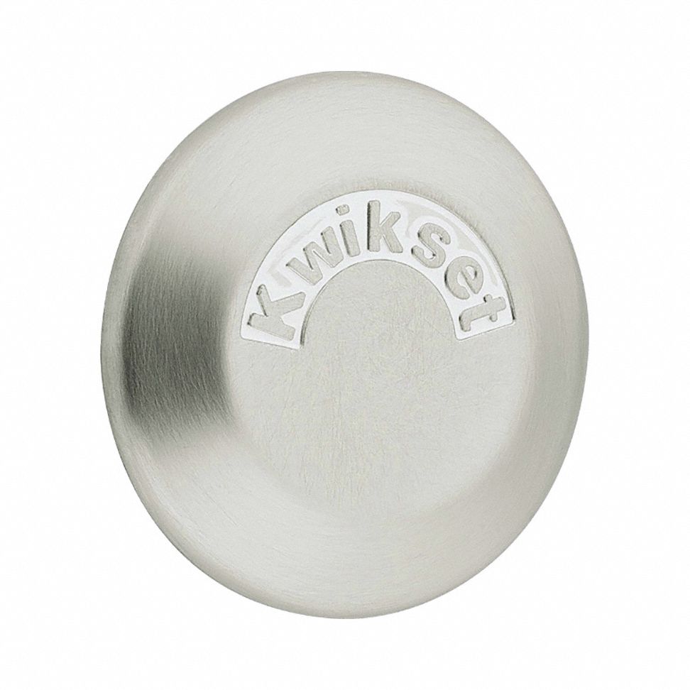 Single Cylinder Deadbolt: Cylindrical, 1 3/4 in Door Thick - Max, Nickel