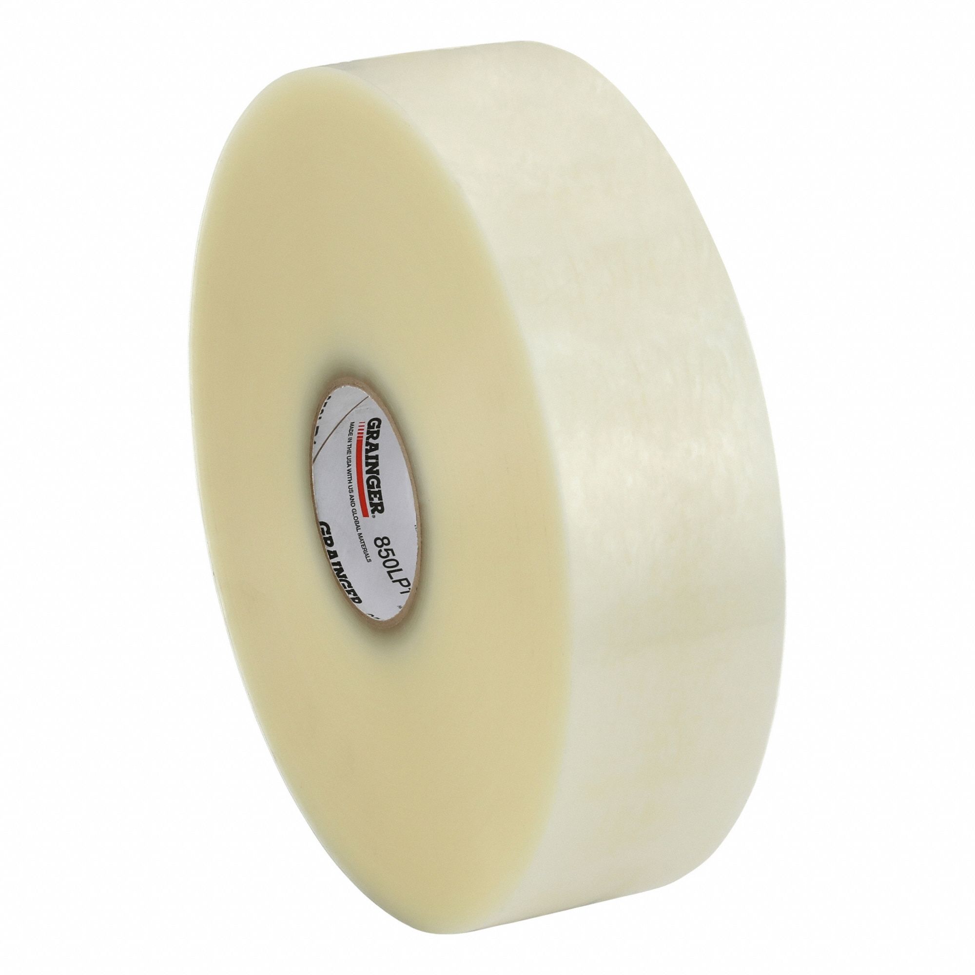 Packaging Tape: 2.5 mil Tape Thick, 3 in x 1000 yd, MD, 4 PK