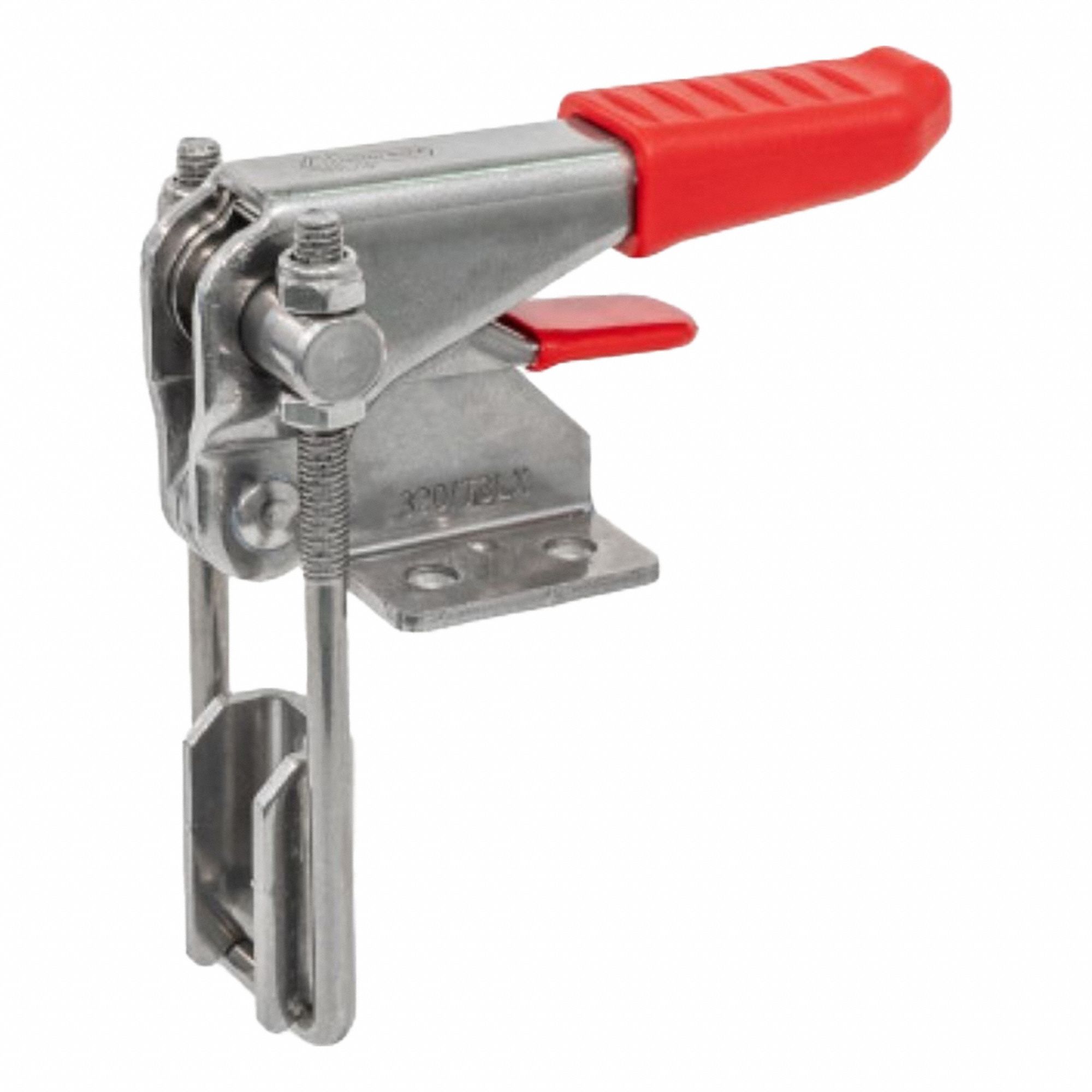 Latch Type Toggle Clamp: Horizontal, Includes Locking Handle, 10 mm Hook Adjustment - Max
