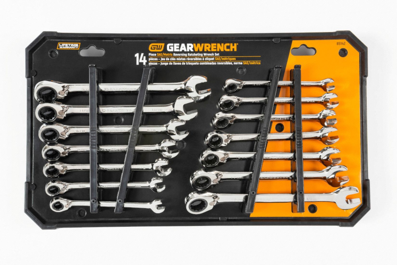 Rev Ratchet Combo Metric Wrench 14Pc