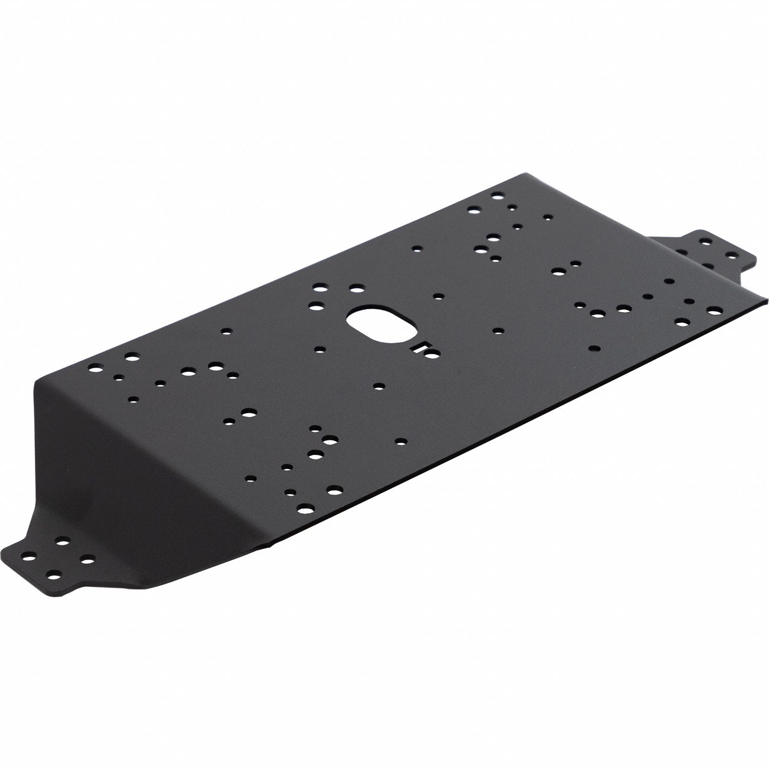 Mounting Bracket: Mounting Bracket, Black, Steel, 20 3/8 in Lg, 1 5/8 in Ht, 8 in Wd