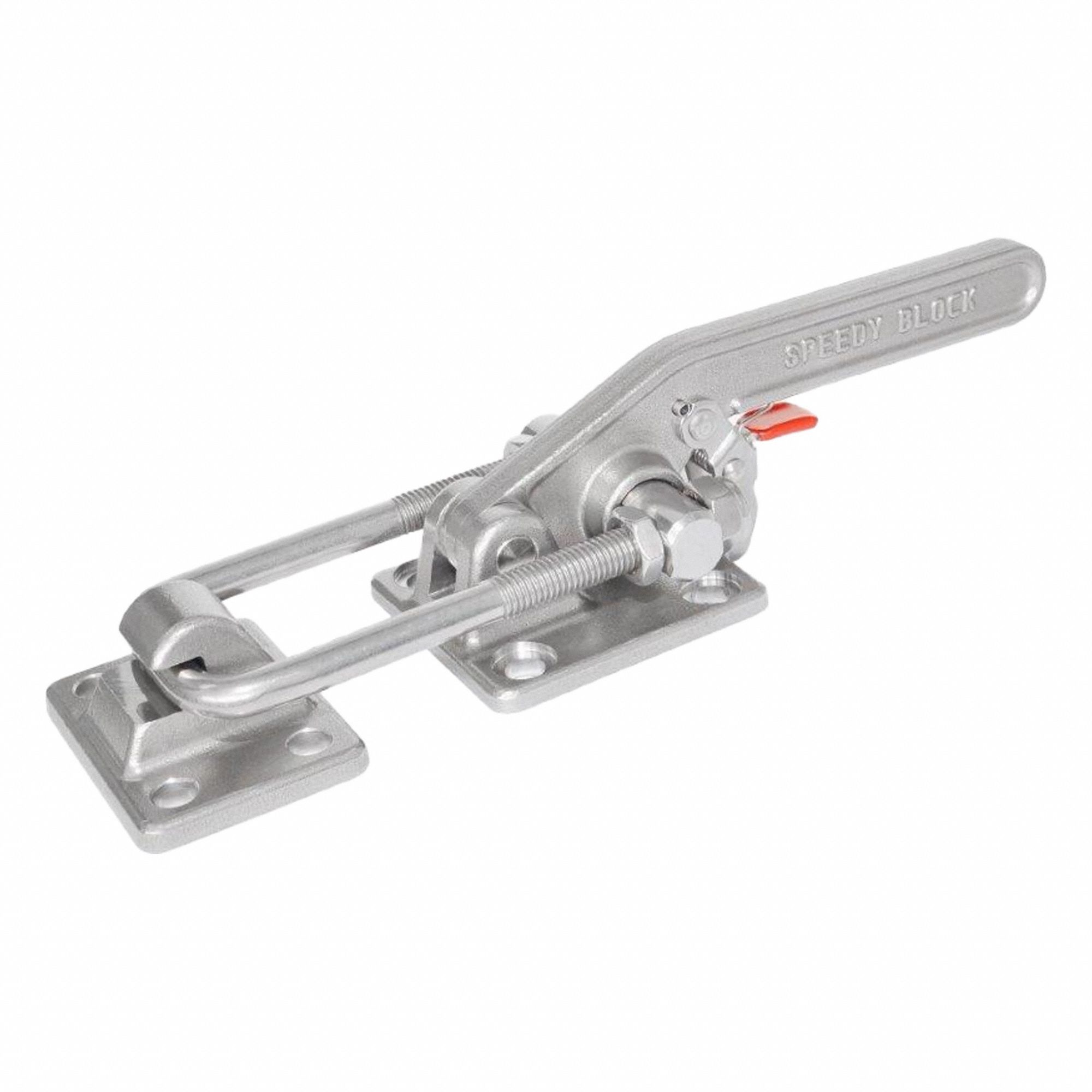 Latch Type Toggle Clamp: Horizontal, Includes Locking Handle, 15 mm Hook Adjustment - Max