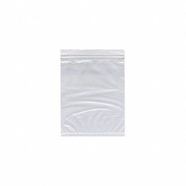 Reclosable Bag: 2 mil Thick, 5 in Wd, 8 in Lg, Hang Hole Not Included, 1, 000 PK