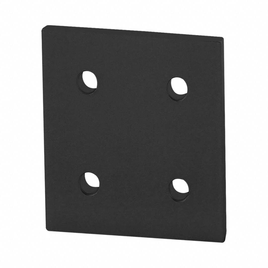 T-SlotFramingConnecto Alum Blk 90mm 6mm