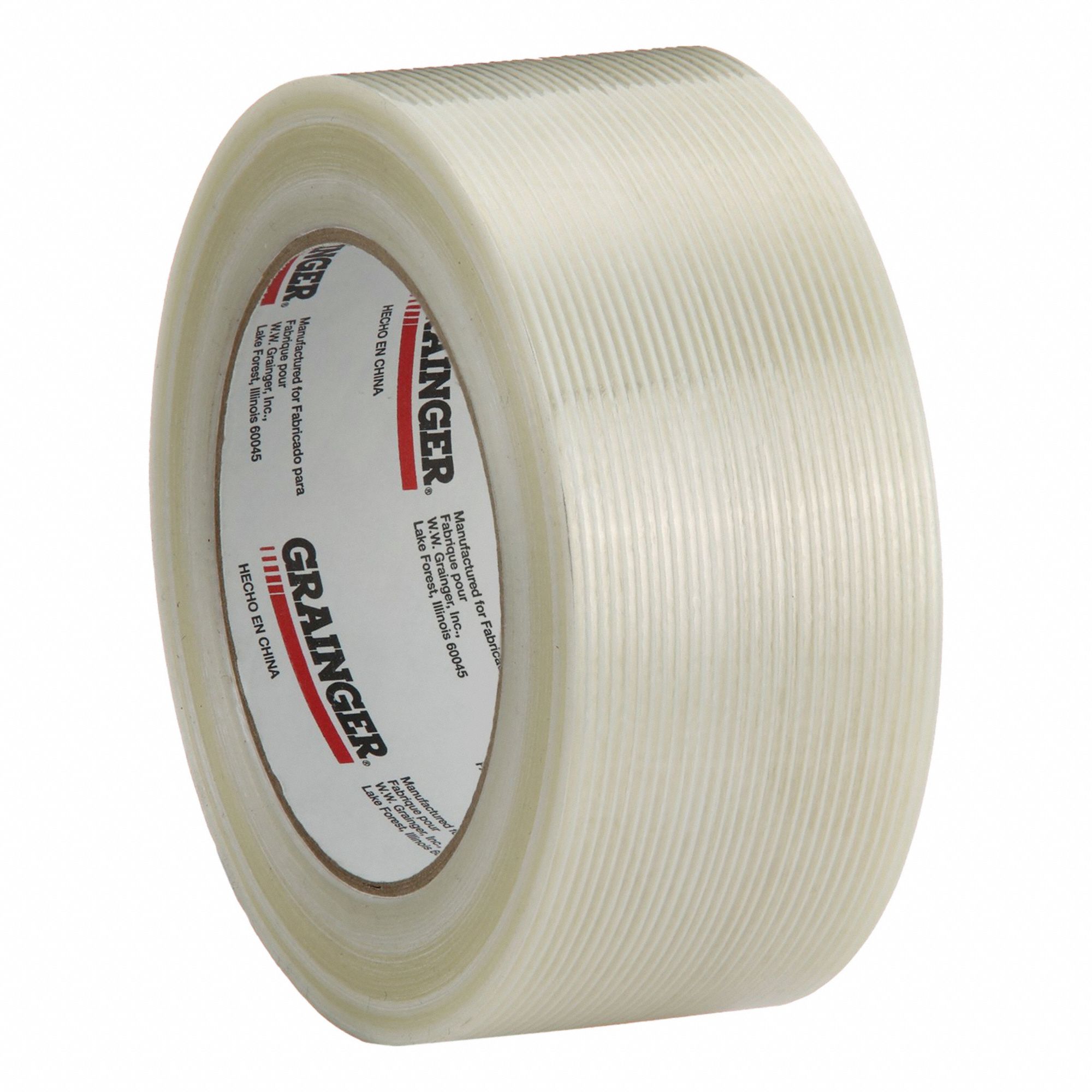 Strapping Tape: 3.9 mil Tape Thick, 2 in x 60 yd, Clear, 24 PK